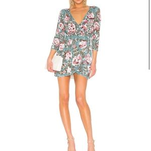 Retrofete Pearl Dress, Size: Medium, Color: Blue Floral